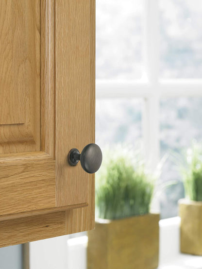 | Cabinet Knob | Oil Rubbed Bronze | 1-1/4 Inch (32 Mm) Diameter | Edona | Drawer Knob | Cabinet Hardware (Pack of 1)