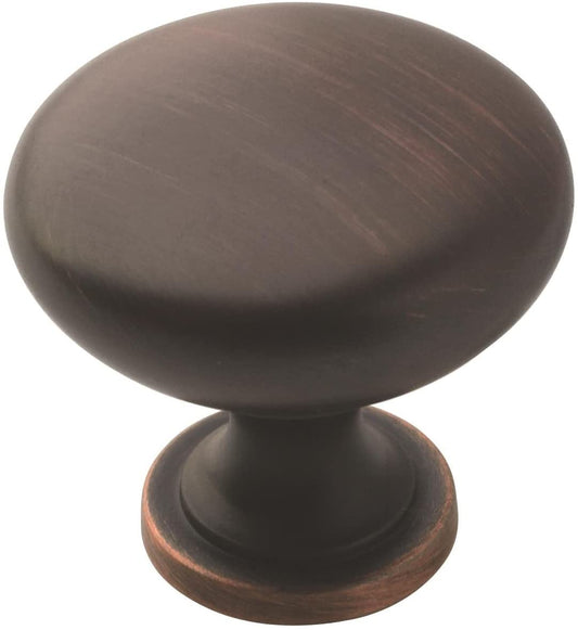 | Cabinet Knob | Oil Rubbed Bronze | 1-1/4 Inch (32 Mm) Diameter | Edona | Drawer Knob | Cabinet Hardware (Pack of 1)